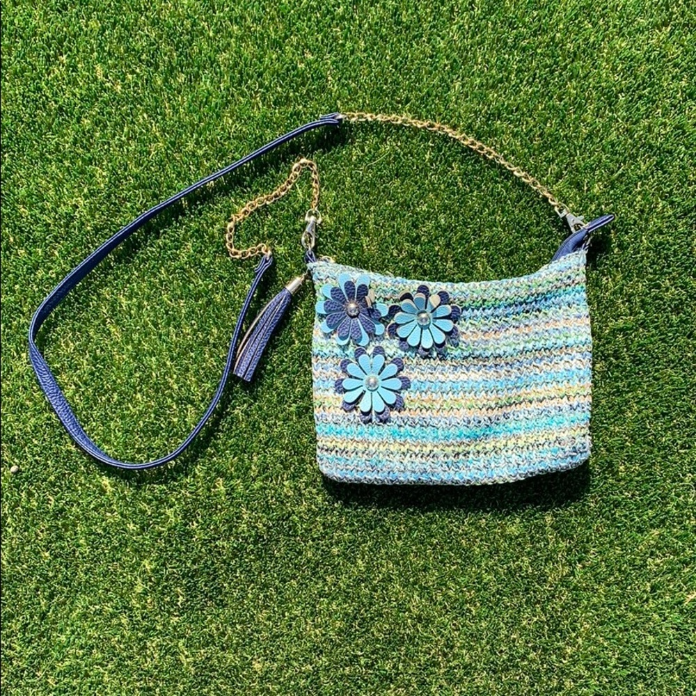 Woven Style across Body Purse